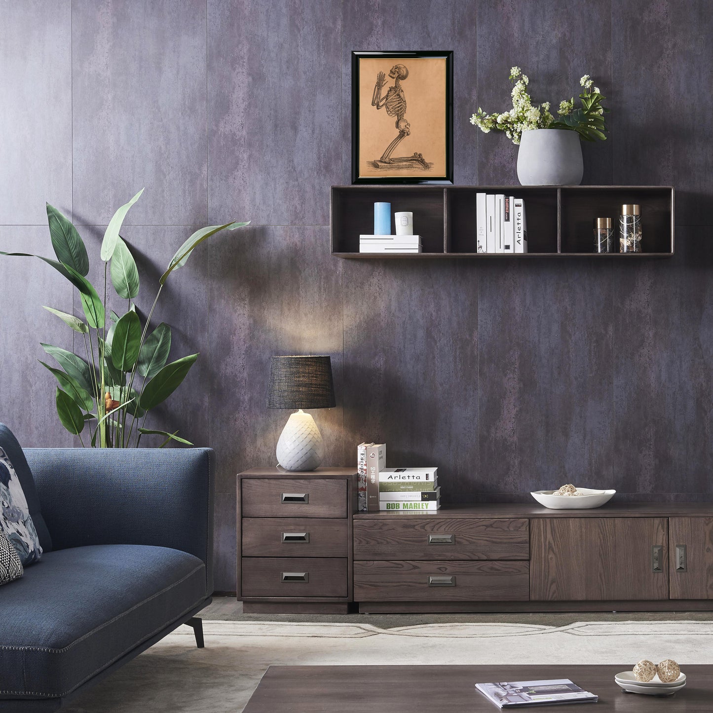 Anatomical skeleton poster Antique anatomy print