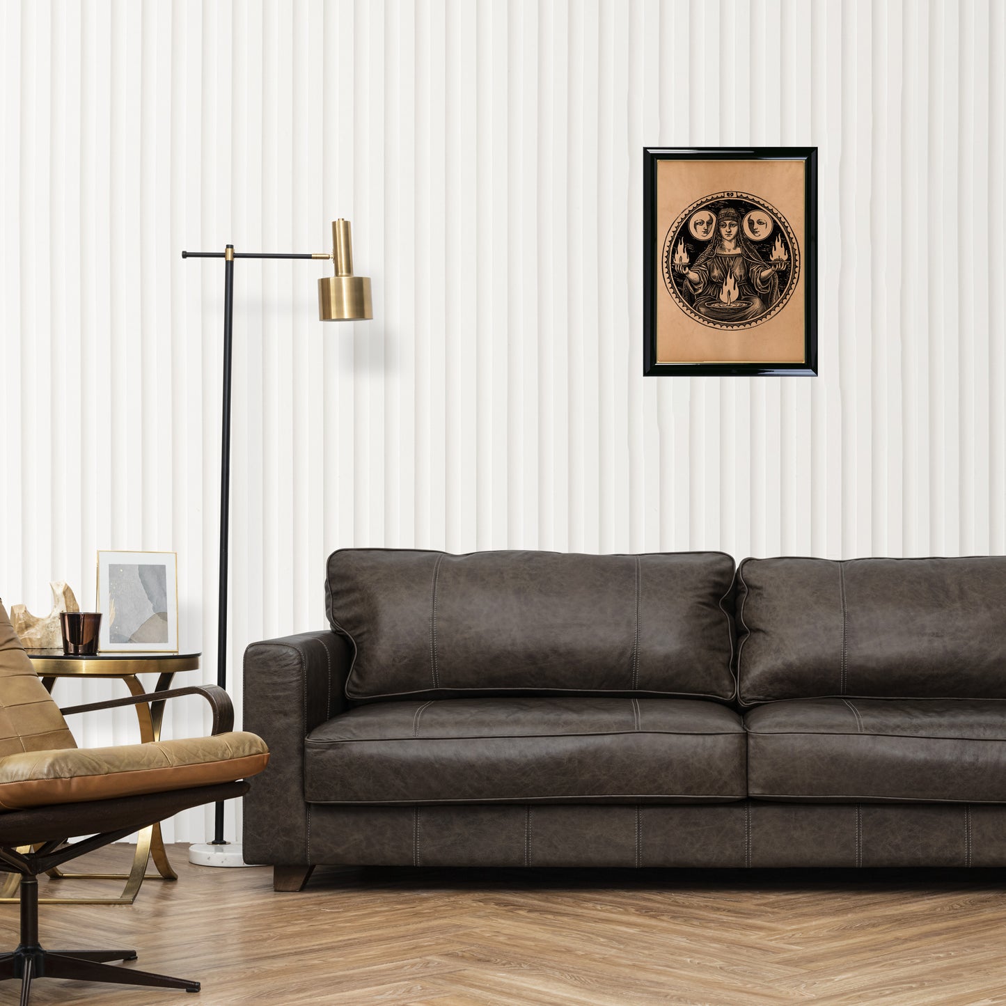 Triple Moon Goddess art Hecate print Witchcraft poster