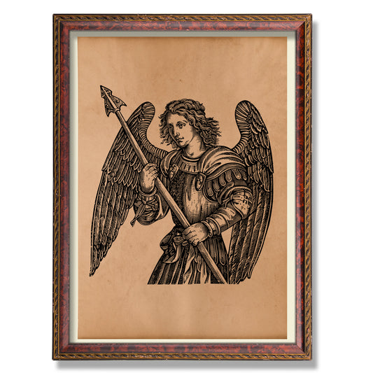 Archangel Michael print Occult poster Vintage decor