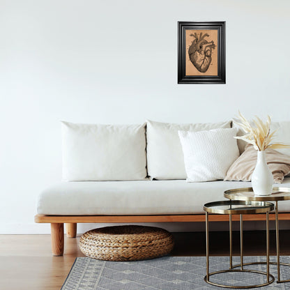 Anatomical heart poster Anatomy decor