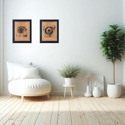 Eye diagram print Anatomy poster