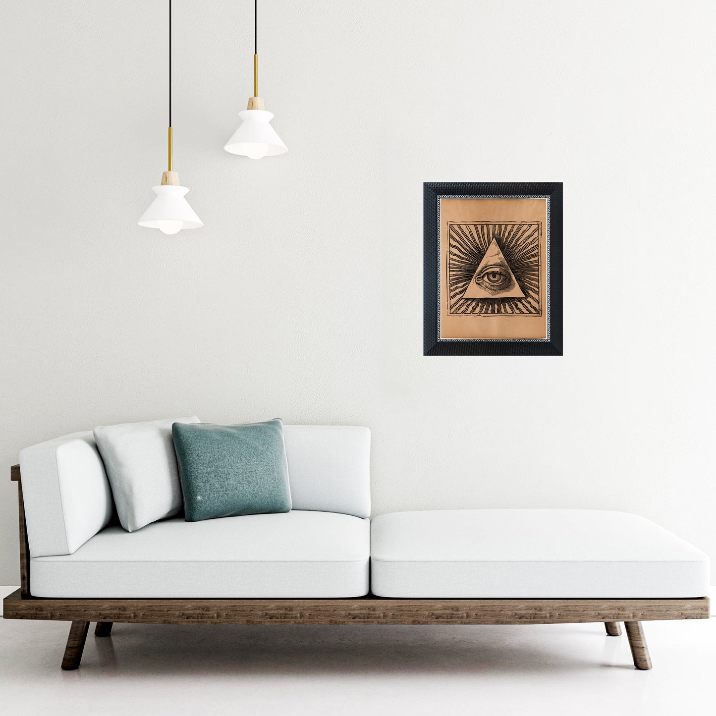 Illuminati poster Occult print Evil eye decor