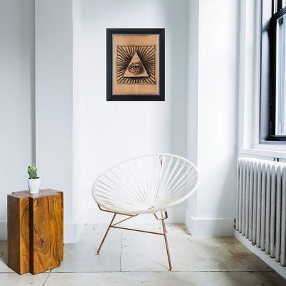 Illuminati poster Occult print Evil eye decor