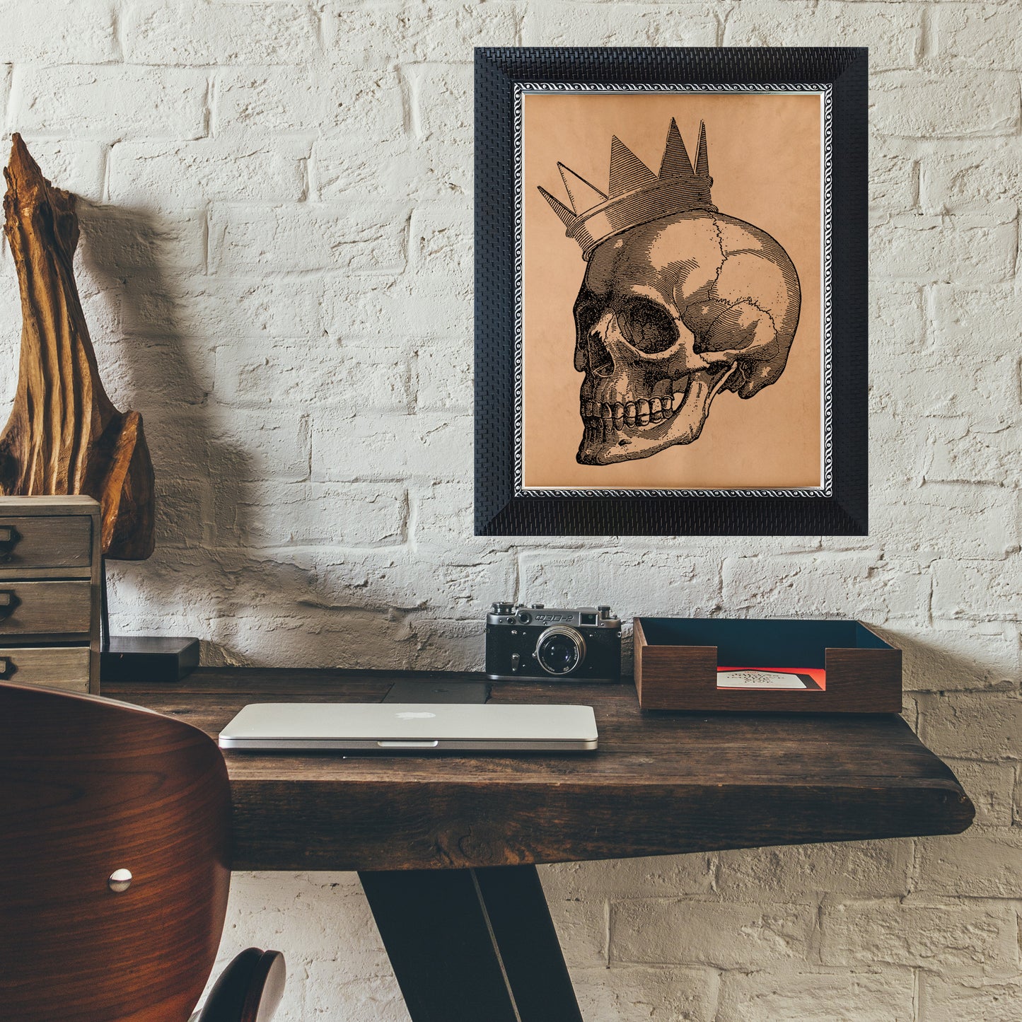 Royal Skull anatomy print Anatomical poster